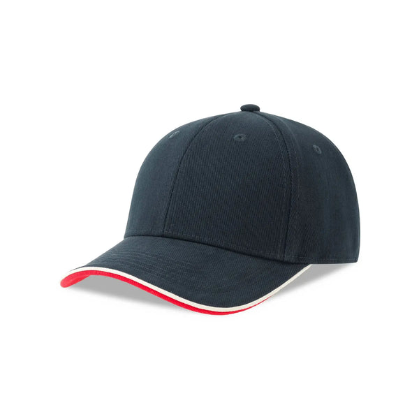 Cappellino da baseball Pilot Piping Sandwich-S blu - personalizzabile con logo