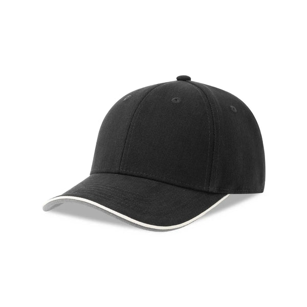Cappellino da baseball Pilot Piping Sandwich-S nero - personalizzabile con logo