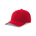 Cappellino da baseball Pilot Piping Sandwich-S rosso - personalizzabile con logo