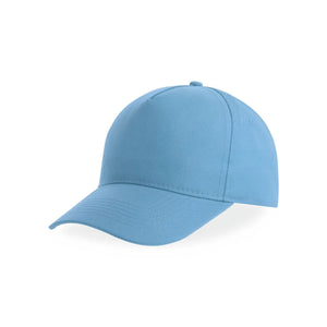 Cappellino da baseball Recy Five azzurro - personalizzabile con logo
