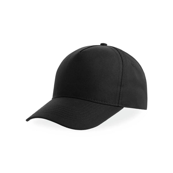 Cappellino da baseball Recy Five nero - personalizzabile con logo