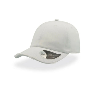 Cappellino Dad Hat Destroyed bianco - personalizzabile con logo
