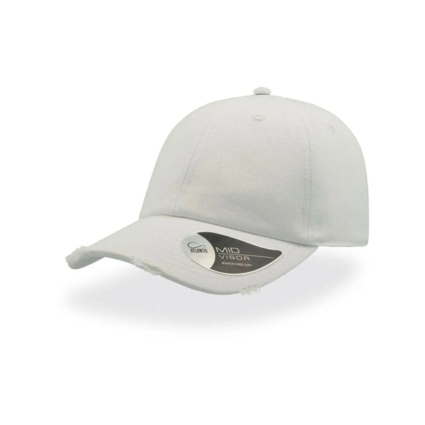 Cappellino Dad Hat Destroyed bianco - personalizzabile con logo