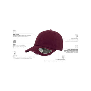 Cappellino Dad Hat Destroyed - personalizzabile con logo
