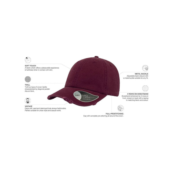 Cappellino Dad Hat Destroyed - personalizzabile con logo