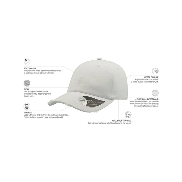 Cappellino Dad Hat Destroyed - personalizzabile con logo