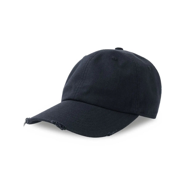 Cappellino Dad Hat Destroyed-S blu - personalizzabile con logo
