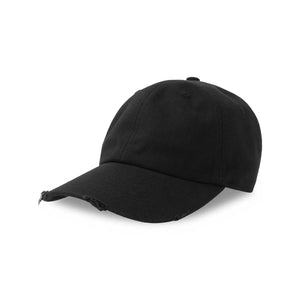Cappellino Dad Hat Destroyed-S nero - personalizzabile con logo