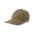 Cappellino Dad Hat Destroyed-S verde - personalizzabile con logo