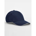 Cappellino EarthAware® Classic Organic Cotton 5 Panel Cap -  Sandwich Peak blu - personalizzabile con logo