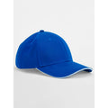 Cappellino EarthAware® Classic Organic Cotton 6 Panel Cap -  Sandwich Peak royal - personalizzabile con logo