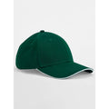 Cappellino EarthAware® Classic Organic Cotton 6 Panel Cap -  Sandwich Peak verde - personalizzabile con logo