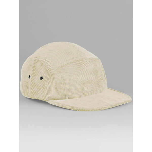 Cappellino EarthAware® Organic Cord Camper Cap beige - personalizzabile con logo