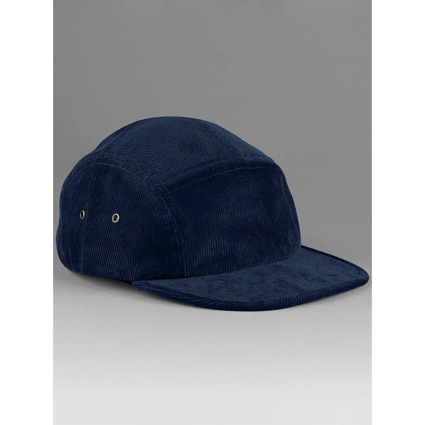 Cappellino EarthAware® Organic Cord Camper Cap blu - personalizzabile con logo