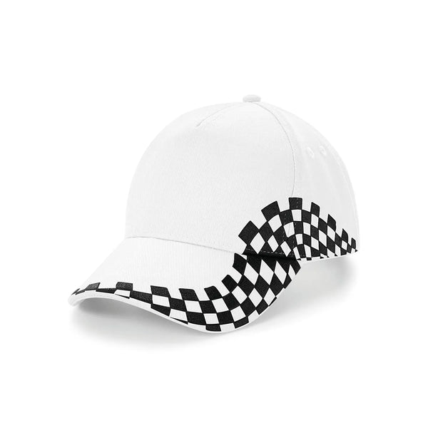 Cappellino Grand Prix Cap bianco - personalizzabile con logo