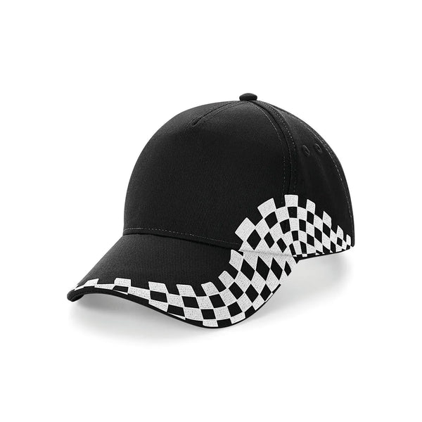 Cappellino Grand Prix Cap nero - personalizzabile con logo