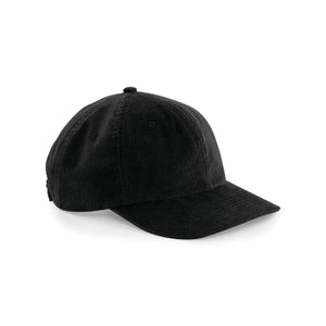 Cappellino Heritage Cord Cap nero - personalizzabile con logo