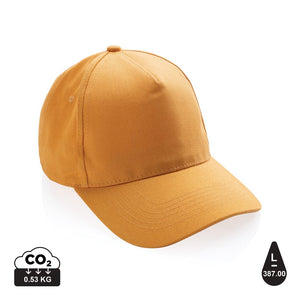 Cappellino Impact 5 panneli 280gr con tracer AWARE™ colorati arancione - personalizzabile con logo