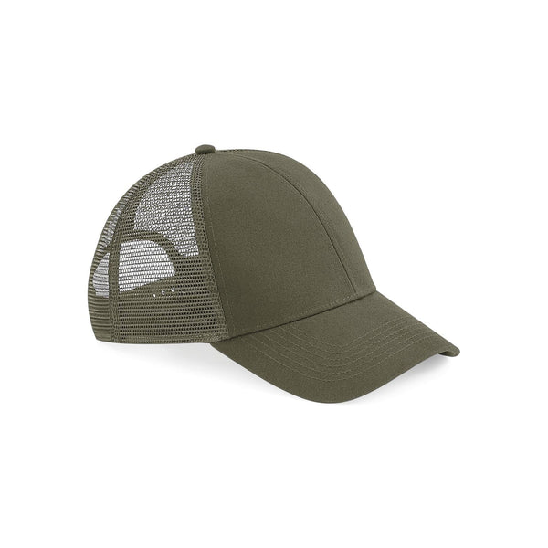 Cappellino in cotone organico Trucker verde - personalizzabile con logo