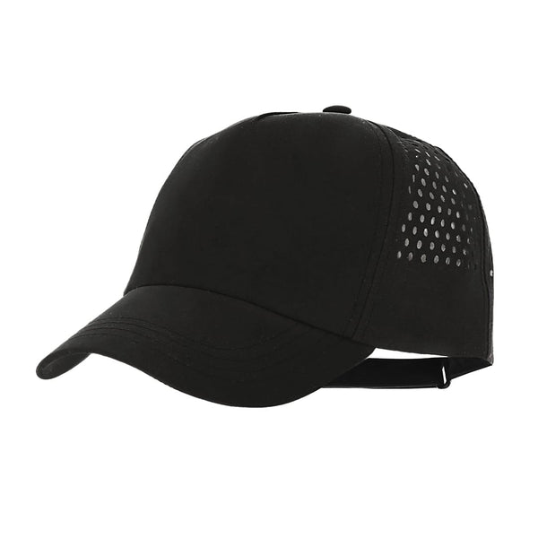 Cappellino Ithaca nero - personalizzabile con logo