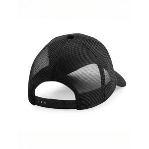 Cappellino Jersey Athleisure Trucker nero - personalizzabile con logo