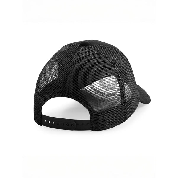Cappellino Jersey Athleisure Trucker nero - personalizzabile con logo