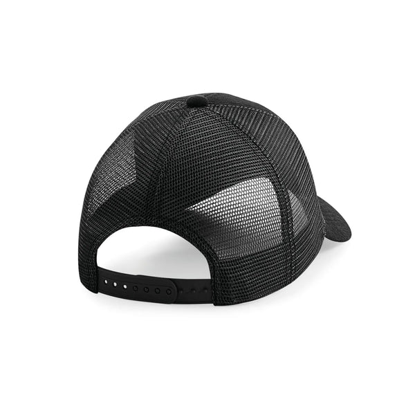 Cappellino Jersey Athleisure Trucker nero - personalizzabile con logo