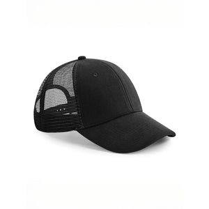 Cappellino Jersey Athleisure Trucker nero - personalizzabile con logo