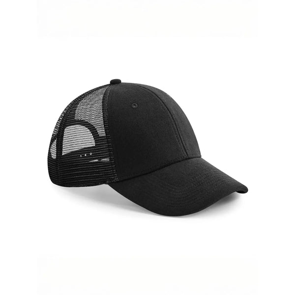 Cappellino Jersey Athleisure Trucker nero - personalizzabile con logo