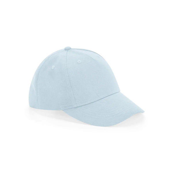 Cappellino Junior Organic Cotton 5 Panel Cap azzurro - personalizzabile con logo