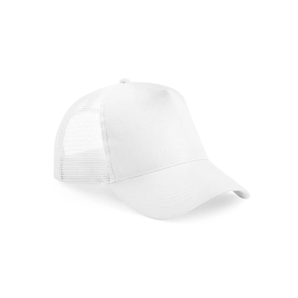 Cappellino Junior Snapback Trucker bianco - personalizzabile con logo