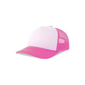 Cappellino Kid rapper-S white-fucsia fluo - personalizzabile con logo