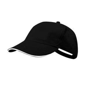 Cappellino Kisse nero - personalizzabile con logo