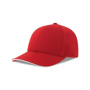 Cappellino Liberty Sandwich-S rosso - personalizzabile con logo