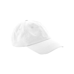 Cappellino Low Profile 6 Panel Dad Cap bianco - personalizzabile con logo