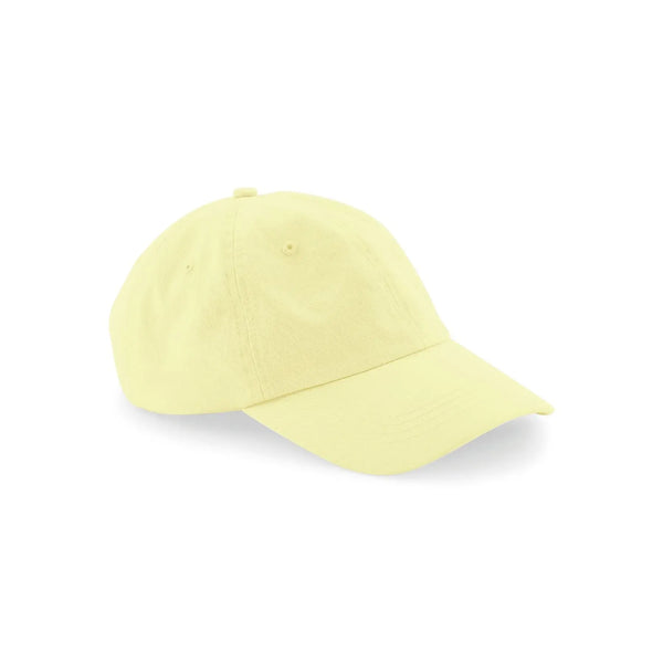 Cappellino Low Profile 6 Panel Dad Cap giallo - personalizzabile con logo
