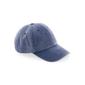 Cappellino Low Profile Vintage Cap blu - personalizzabile con logo