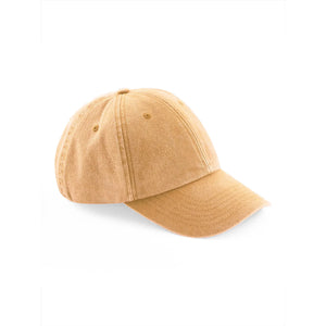 Cappellino Low Profile Vintage Cap giallo - personalizzabile con logo