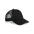 Cappellino Microknit Snapback Trucker nero - personalizzabile con logo