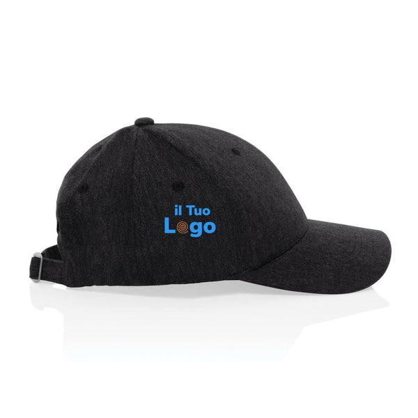 Cappellino Milo 6 pannelli 200gr melange - personalizzabile con logo