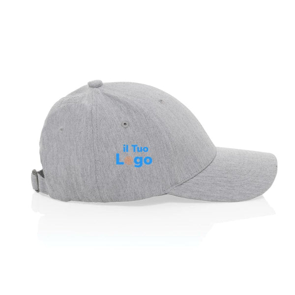 Cappellino Milo 6 pannelli 200gr melange - personalizzabile con logo