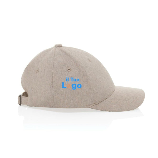 Cappellino Milo 6 pannelli 200gr melange - personalizzabile con logo