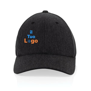 Cappellino Milo 6 pannelli 200gr melange - personalizzabile con logo