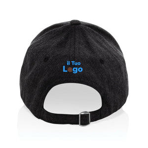 Cappellino Milo 6 pannelli 200gr melange - personalizzabile con logo