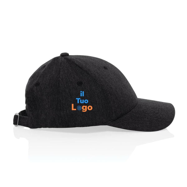 Cappellino Milo 6 pannelli 200gr melange - personalizzabile con logo