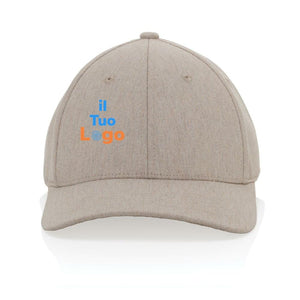 Cappellino Milo 6 pannelli 200gr melange - personalizzabile con logo