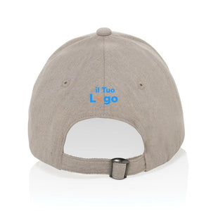 Cappellino Milo 6 pannelli 200gr melange - personalizzabile con logo