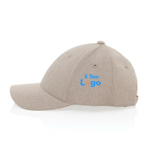 Cappellino Milo 6 pannelli 200gr melange - personalizzabile con logo