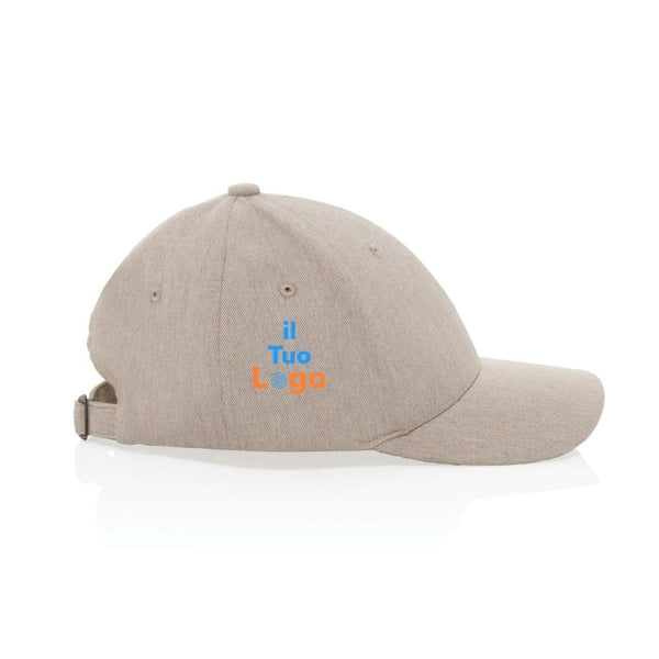 Cappellino Milo 6 pannelli 200gr melange - personalizzabile con logo