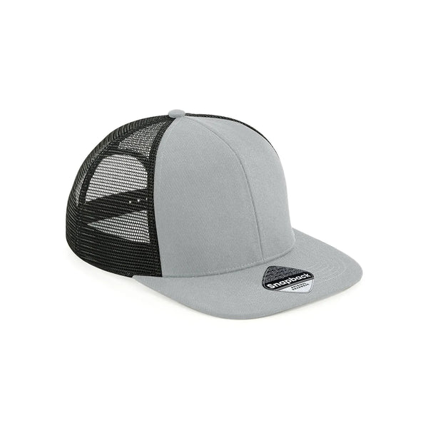 Cappellino Original Flat Peak 6 Pan. Trucker grigio - personalizzabile con logo